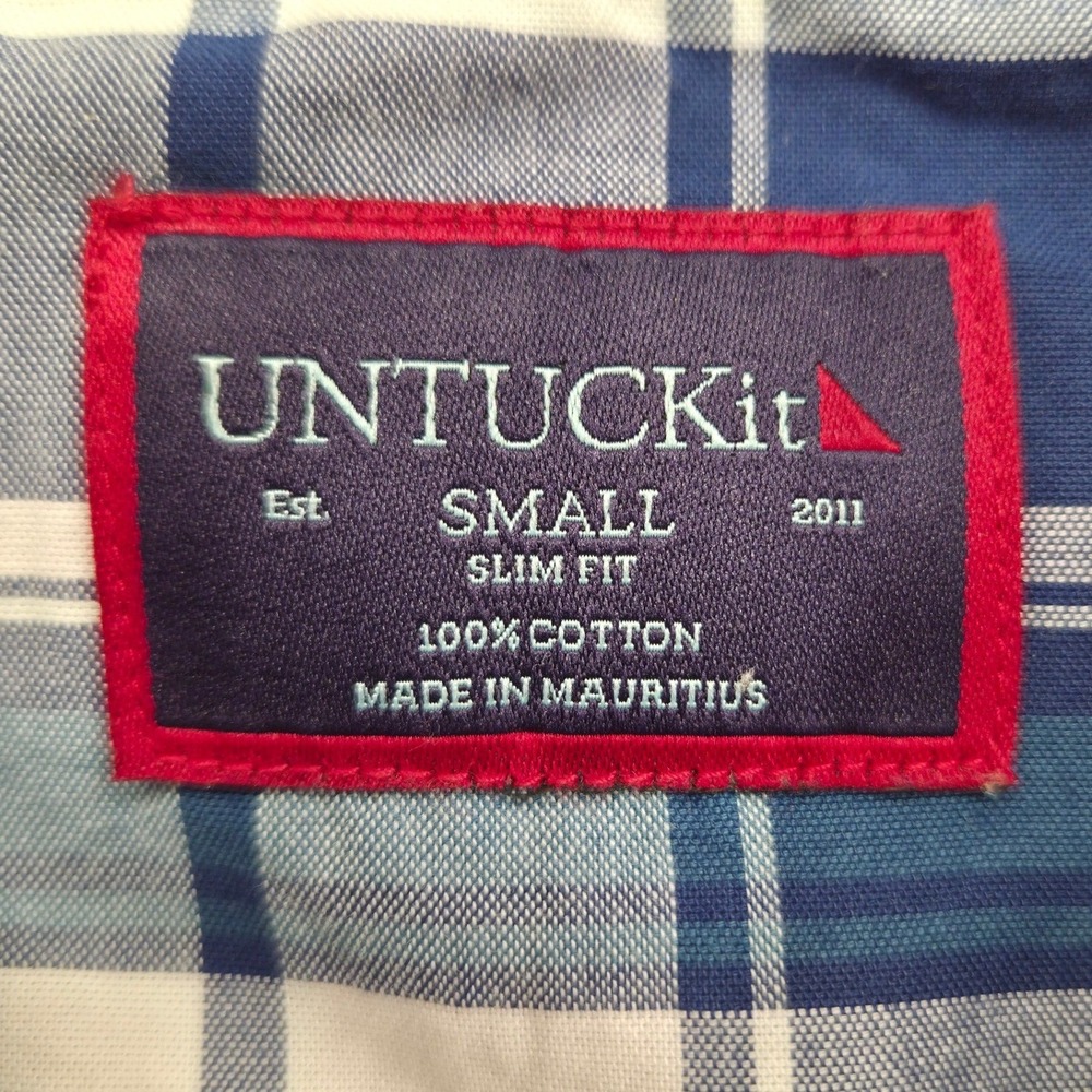 Lot of 2 UNTUCKIT Mens‎ Small Slim Fit Long Sleeve Button Down Shirt *READ - Picture 7 of 9